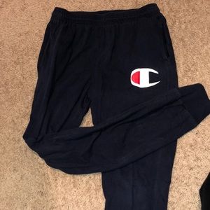 Mens Champion Joggers Navy
